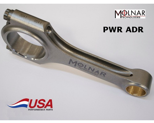 Molnar Ford Modular 5.4L PWR ADR Plus H-Beam Rods - Extreme TURBO, Supercharged, N2O, 6.657in, stock journal, 22mm pin