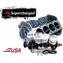 Block & Rotating Assem-Billet-BLOWER-540, 22000 HP, World, XD Rods, Billet Crank, CP-Carrillo Piston Blown Gas 8.75-1