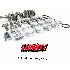 Lunati Rotating Assembly-Balanced-SB Ford 331, Forged Crank, H-Beam Rod, SRP Pro Flat Top 9.7-1